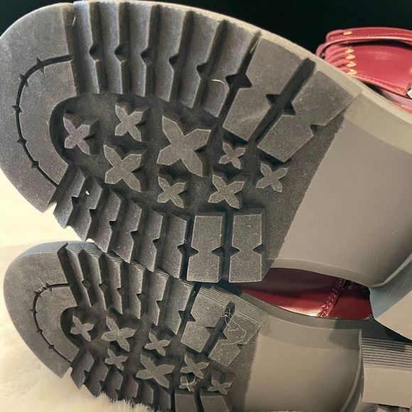 Last Pair!! Oxblood Smooth V-Leather 13 Eye Lace Up/Zippers Combat Boots - NWT - Picture 7 of 8